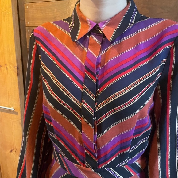 Wow! Diane Von Furstenberg ‘Chrissie’ wool & silk flare bottom retro style dress - Picture 4 of 15